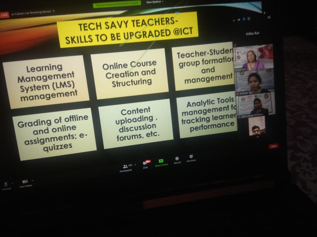 Webinar in E-content & Ic