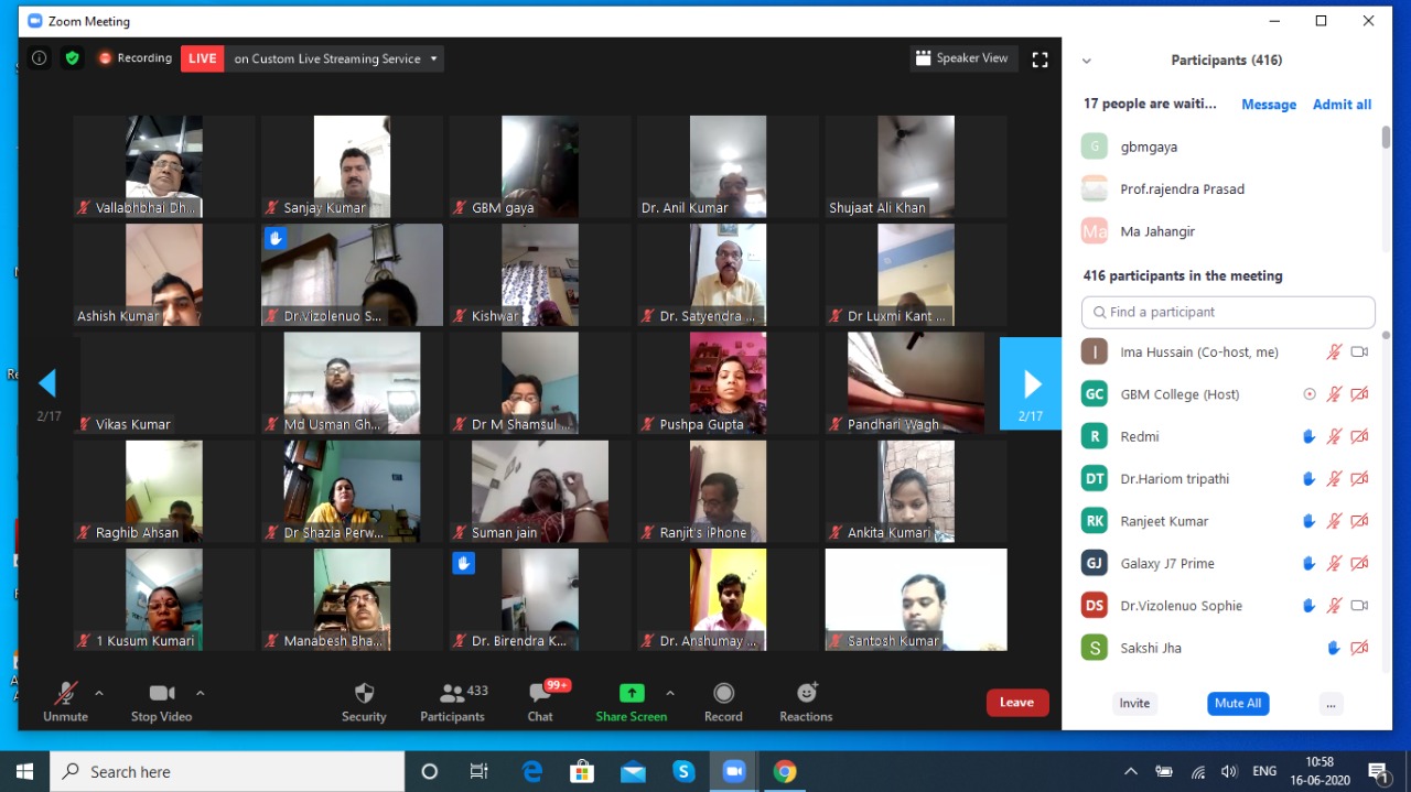 Webinar in E-content & Ic