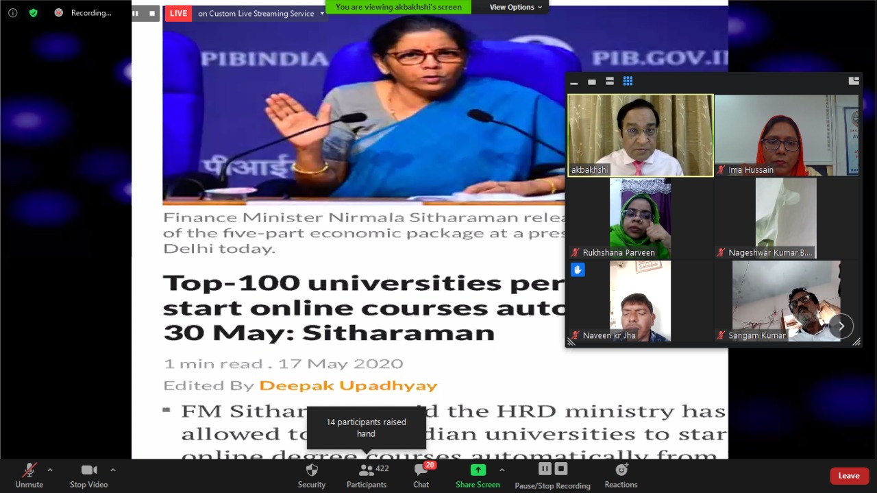 Webinar in E-content & Ic