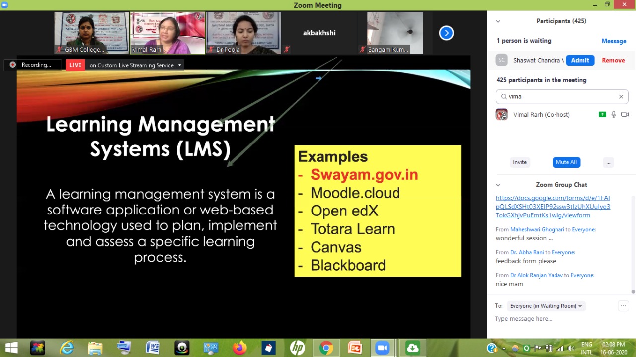 Webinar in E-content & Ic